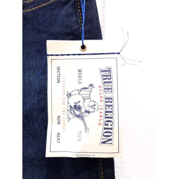 TRUE RELIGION NWT Womens 27 Jeans Straight Leg Low Rise W2G502Y9M