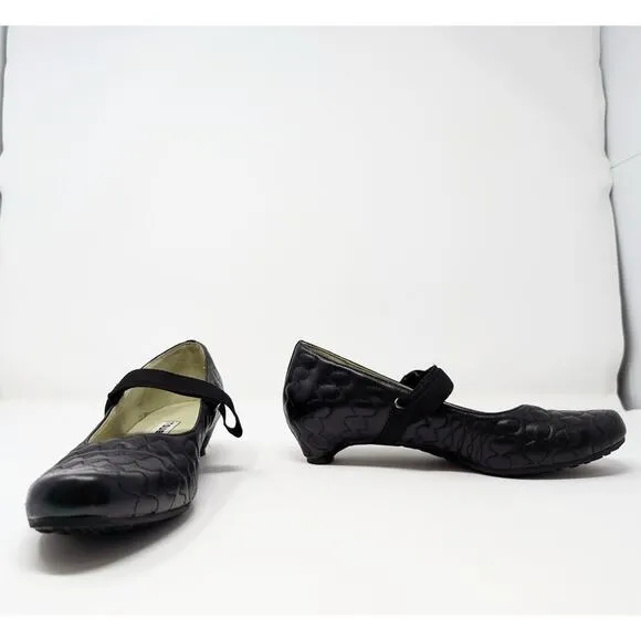 Tsubo Shoes Black Quilted Mary Jane Kinda Pumps Women's Size 7 37