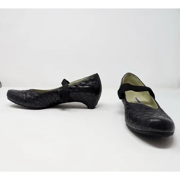 Tsubo Shoes Black Quilted Mary Jane Kinda Pumps Women's Size 7 37