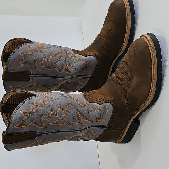TWISTED X WESTERN MEN'S BLUE BOOTS 9.5 EE