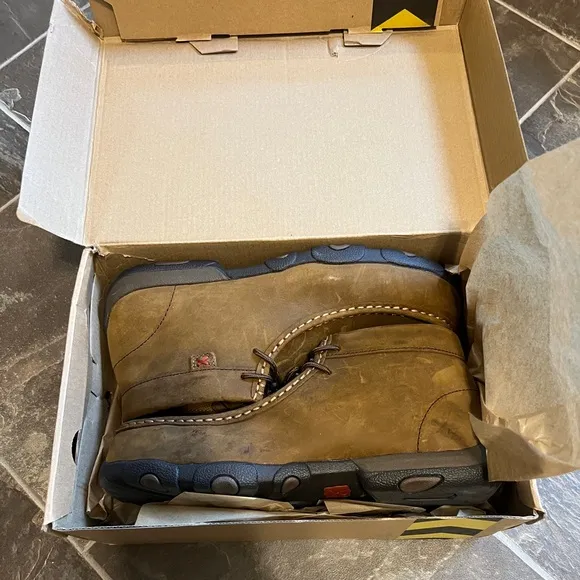 Twisted X Women’s Driving Mocs Steel Toe Work Boots BNWB Size 9