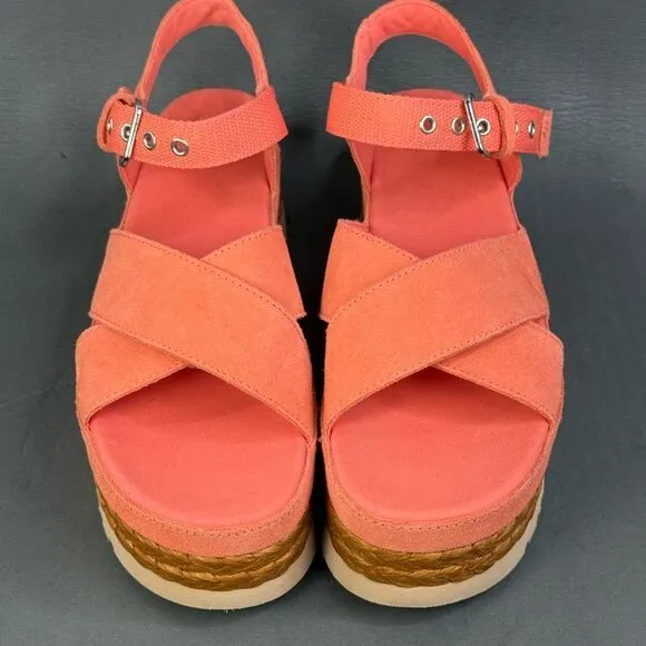 UGG Aubrey Platform Sandal shoes Orange women’s size 8
