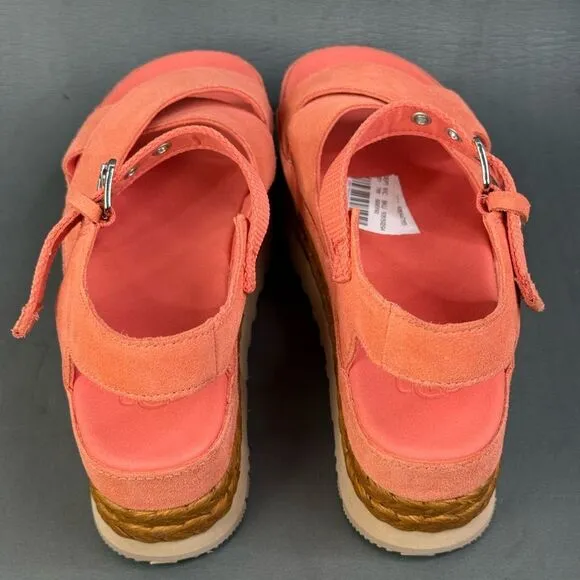 UGG Aubrey Platform Sandal shoes Orange women’s size 8