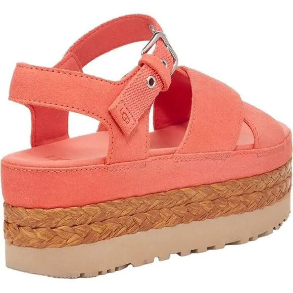 UGG Aubrey Platform Sandal shoes Orange women’s size 8