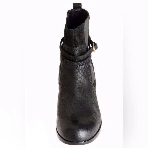UGG AUSTRALIA KREWE MOTORCYCLE LEATHER ANKLE BOOTS Size 8
