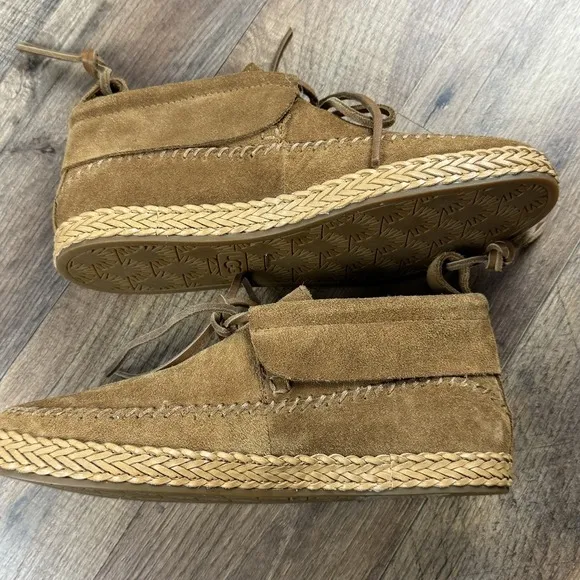 UGG Australia Woodlyn Moc Chestnut Moccasin 1094814 Shoes Suede Women's Size 6‎