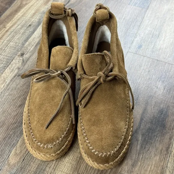UGG Australia Woodlyn Moc Chestnut Moccasin 1094814 Shoes Suede Women's Size 6‎