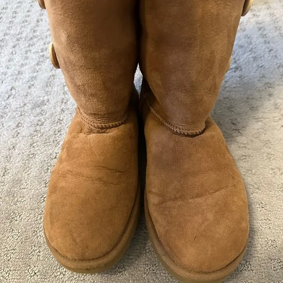 UGG Chestnut Button Wrap Boots