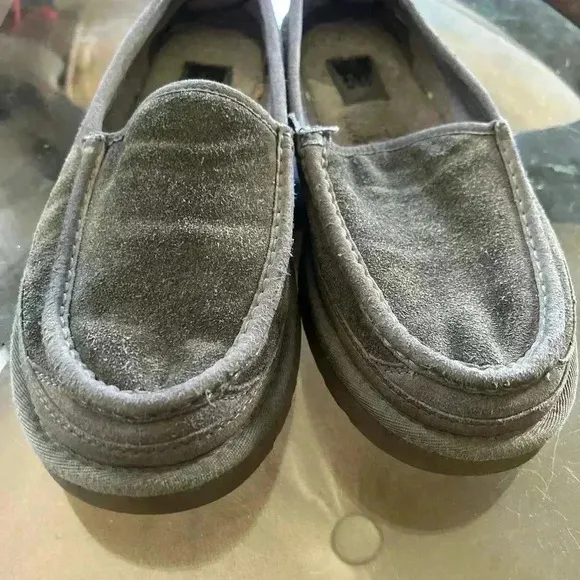 UGG Dex 1103901 Men’s Shoes Dark Gray Loafer Wool TREADLITE Slip On Size 9