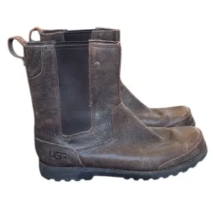 UGG Herrick Boots Men’s 11 Brown Rugged Leather S/N 3032 Ankle Boots