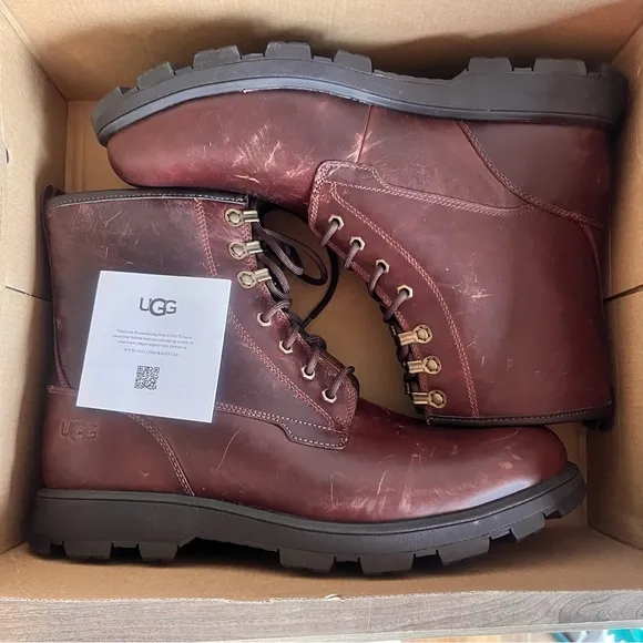 UGG Kirkson Men's Lace Up Leather Boot Size 12 #B1629