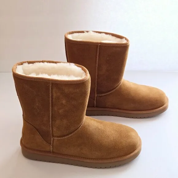 UGG Koolaburra Women's Chestnut Koola Short Flat Heel Winter Boots Sz 9