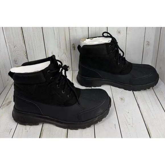 Ugg Men’s Emmett Duck Boot Lace Up Black Size 12 Outdoor