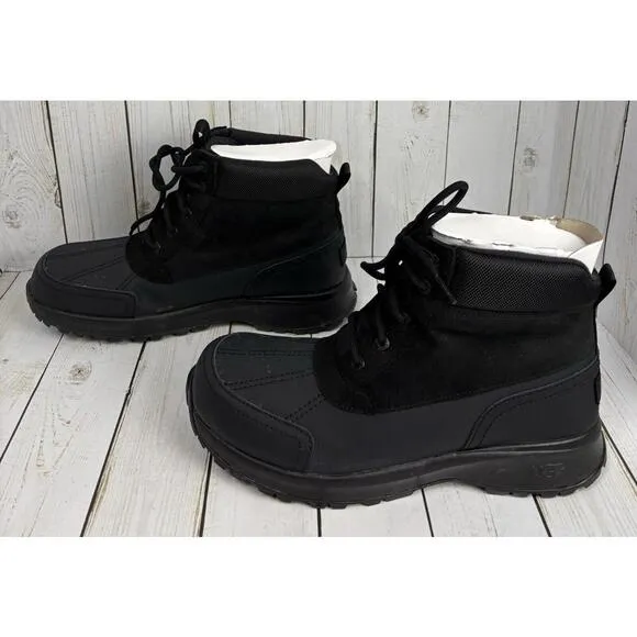 Ugg Men’s Emmett Duck Boot Lace Up Black Size 12 Outdoor