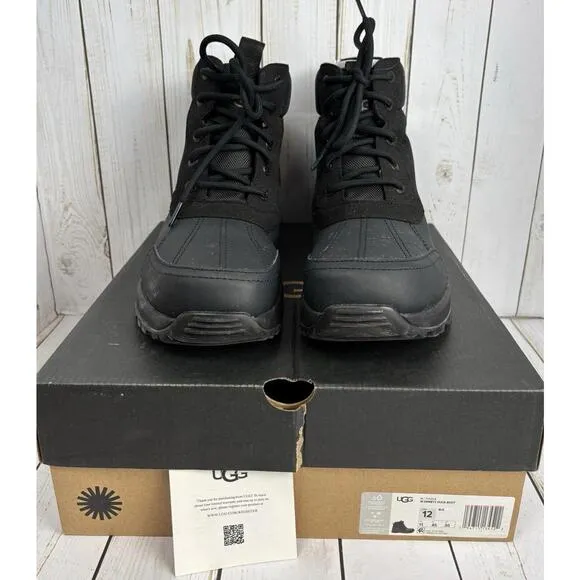 Ugg Men’s Emmett Duck Boot Lace Up Black Size 12 Outdoor