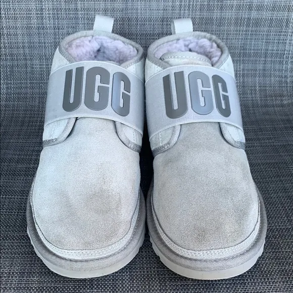 UGG Neumel ll Graphic Gray Suede Boots Winter shoes Women’s size 8