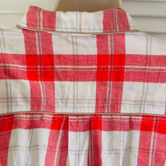 UGG Red Plaid 100% Cotton Long Sleeve Long Pant Pajama Set — SZ XL‎ EUC