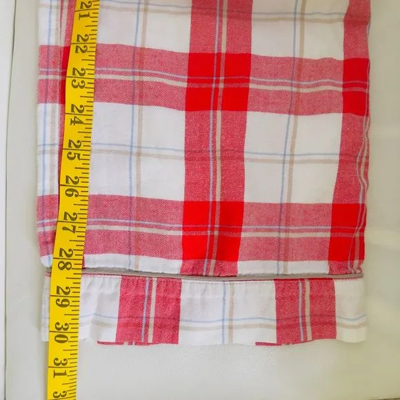 UGG Red Plaid 100% Cotton Long Sleeve Long Pant Pajama Set — SZ XL‎ EUC