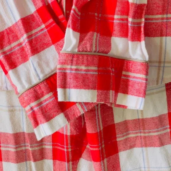 UGG Red Plaid 100% Cotton Long Sleeve Long Pant Pajama Set — SZ XL‎ EUC