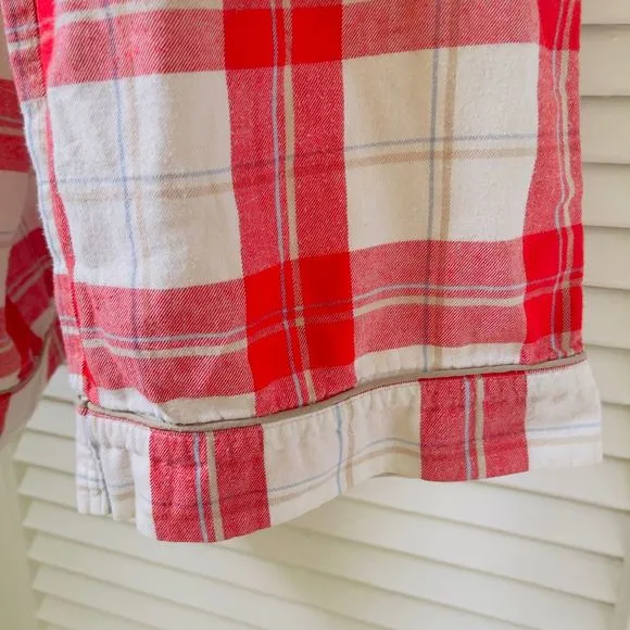 UGG Red Plaid 100% Cotton Long Sleeve Long Pant Pajama Set — SZ XL‎ EUC