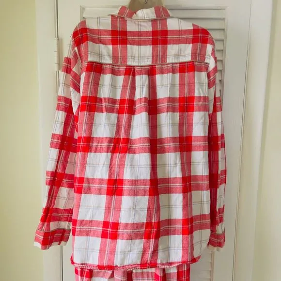 UGG Red Plaid 100% Cotton Long Sleeve Long Pant Pajama Set — SZ XL‎ EUC