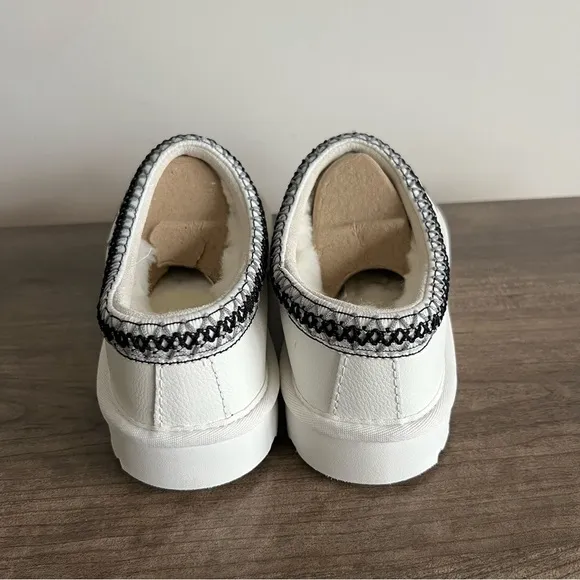 Ugg Tasman Chopd Men’s White Black Lined Shoe Size 9 #B1572