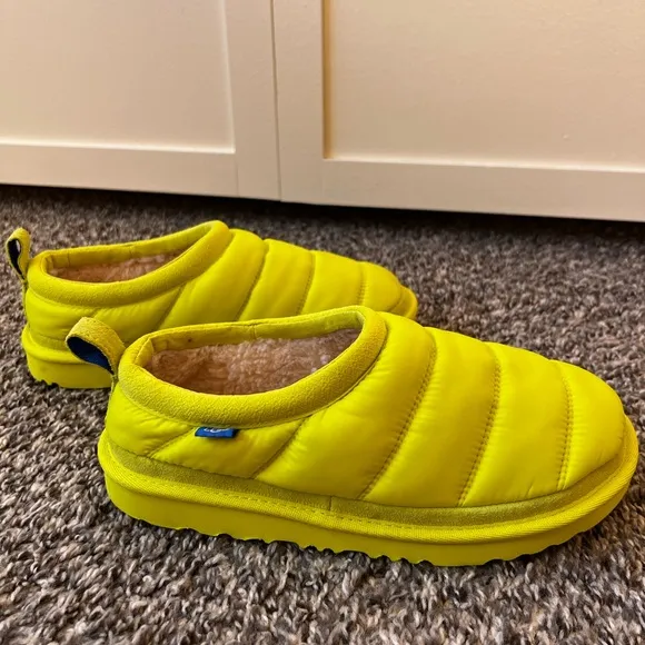 UGG Tasman LTA New Women’s Neon Yellow‎ Puffer Shoes Size US 5