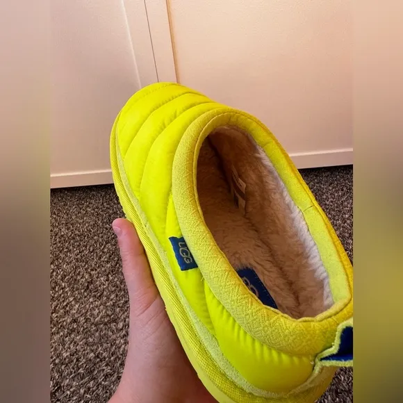 UGG Tasman LTA New Women’s Neon Yellow‎ Puffer Shoes Size US 5