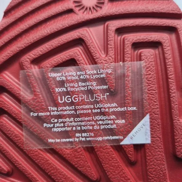 Ugg Toddler Girls Kids' Classic II Gel Hearts Boot Metallic Red Size US 10