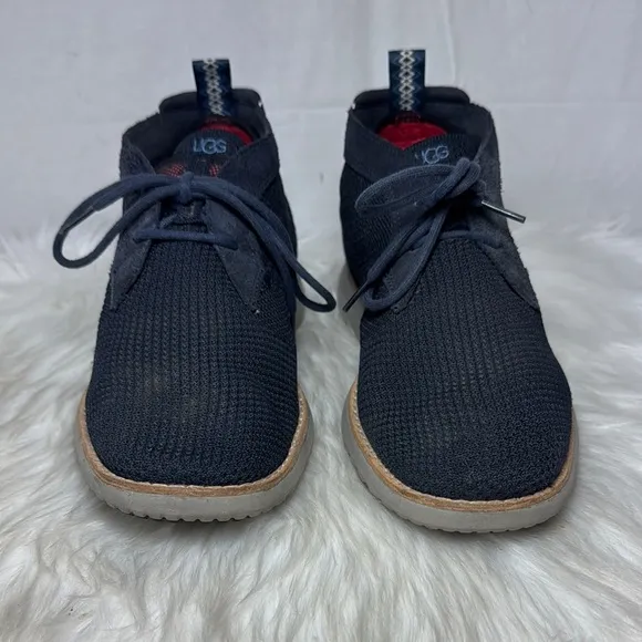 UGG Union. Chukka Men's Navy Hyper Weave Casual Shoe Sz 9