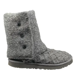 UGG Women’s Cardy Lattice Grey Knit Pull On Winter Boots Size US 10