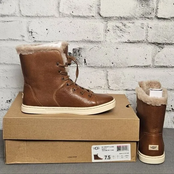 Ugg Women's Croft Luxe Quilt Boots NWT