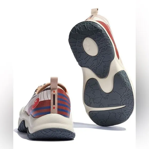 UIN Women's Walking Shoes Slip On Lightweight Wide Toe Sneaker (Collage Track)