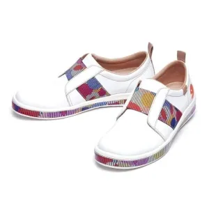 UIN Women's Walking Casual Slip Ons Travel Skate Shoes (Colored Bubble Cordoba)