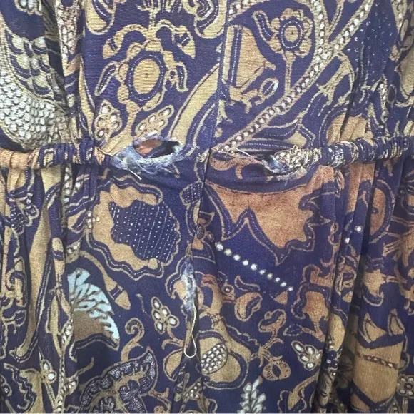 Ulla Johnson Wilhemina Gathered Printed Stretch-jersey Mini Dress. Sz: 0