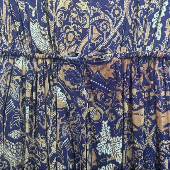 Ulla Johnson Wilhemina Gathered Printed Stretch-jersey Mini Dress. Sz: 0