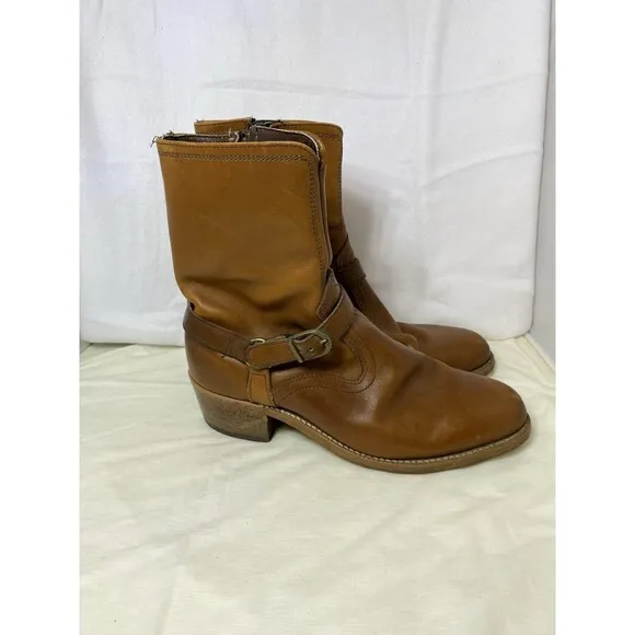 Unbranded men’s harness 9WW side zipper Boots