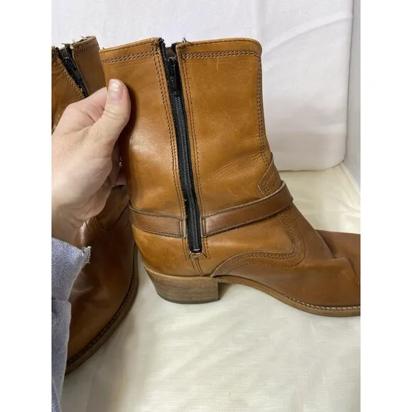Unbranded men’s harness 9WW side zipper Boots
