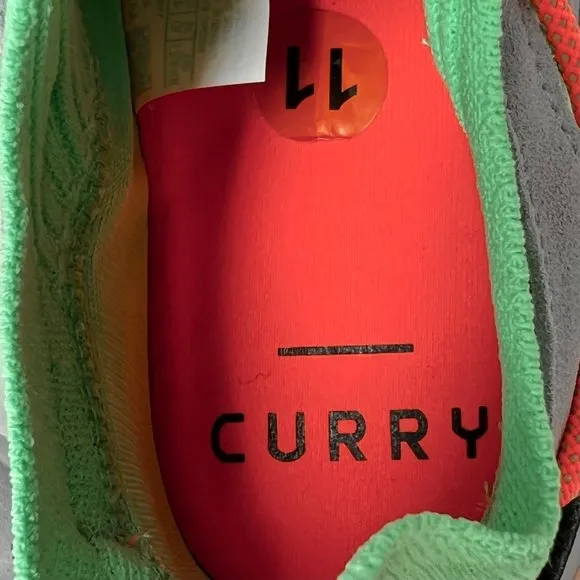 Under Armor Curry Flow Cozy Green Orange Shoes Mens 11 / Womens 12.5 NWOB