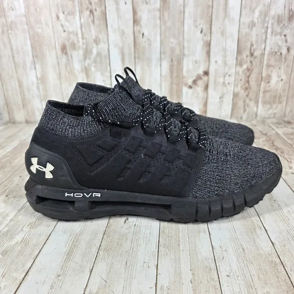 Under Armour HOVR Phantom 2.0 Running Shoes Knit Upper Black Size 13
