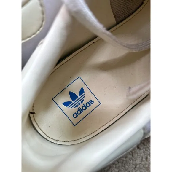 US12 Adidas Originals Men's White Blue Bird Stan Smith Casual Shoes H05334