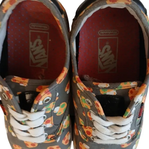 VANS &amp; Nintendo Mario Mushroom Sneakers Tennis Shoes Women's size 10