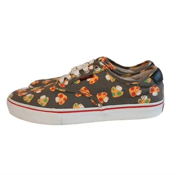 VANS &amp; Nintendo Mario Mushroom Sneakers Tennis Shoes Women's size 10