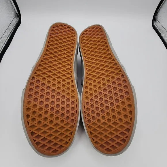 Vans Asher Deluxe Shoes Mens 10 Walnut Grey Slip-on Low Top Sneaker NEW