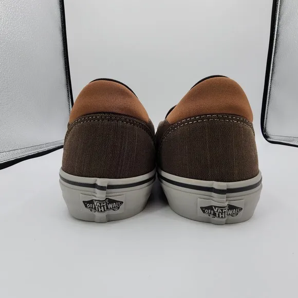 Vans Asher Deluxe Shoes Mens 10 Walnut Grey Slip-on Low Top Sneaker NEW