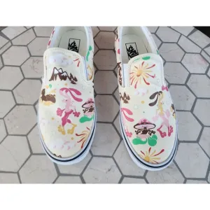 Vans Classic Slip On Get Outdoors Classic Trippy Mountain White Size 10 Men New
