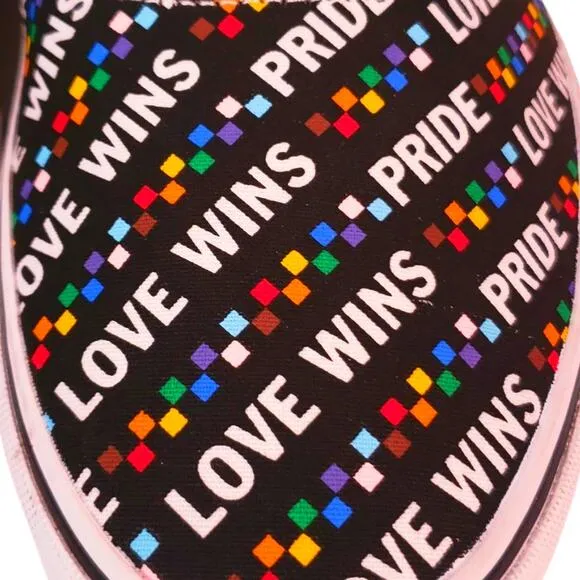 Vans Doheny Pride Shoes Sneakers Love Wins Mens Lace Up Size 13 RAINBOW CHECKERS