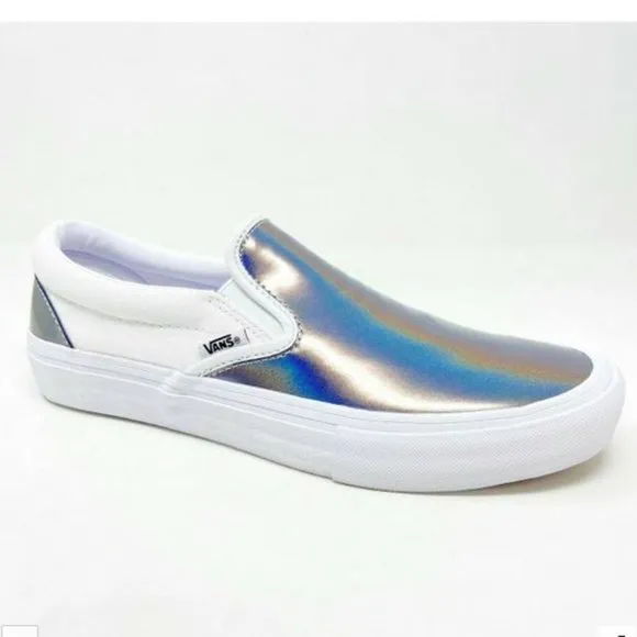 VANS Iridiscent Slip On Skate Sneaker Shoes