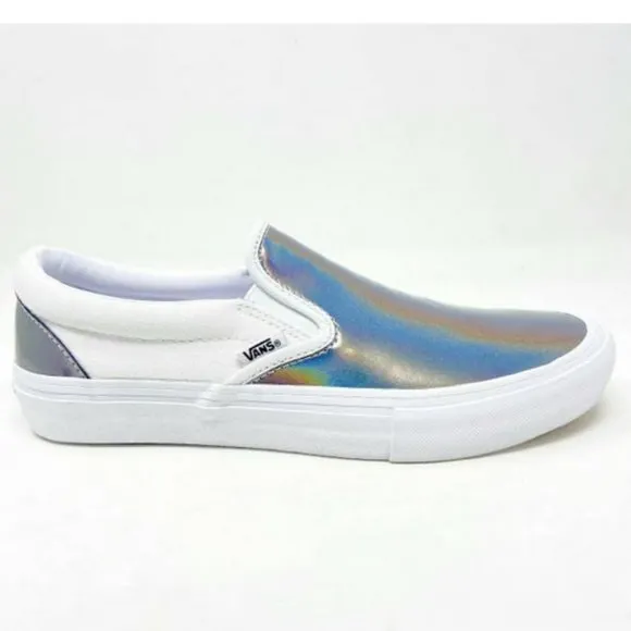 VANS Iridiscent Slip On Skate Sneaker Shoes