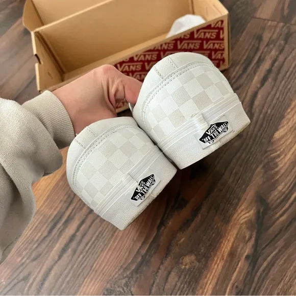 Vans Off The Wall Slip On Low Top Shoes Men Size 12 White New In Box